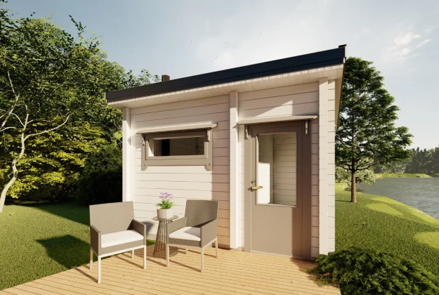 Saarela — Finnish log garden room