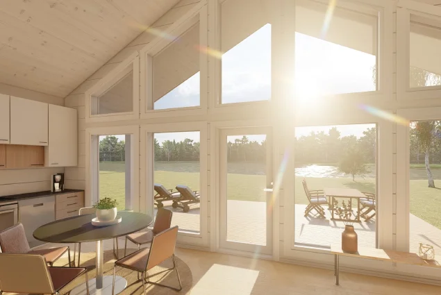 Hirsiset log home design
