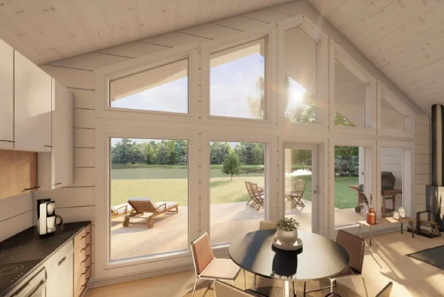Precision log home construction