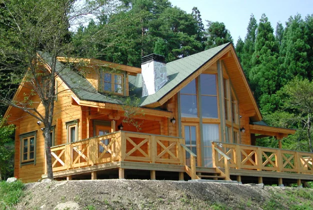Soina — Elegant log house with veranda